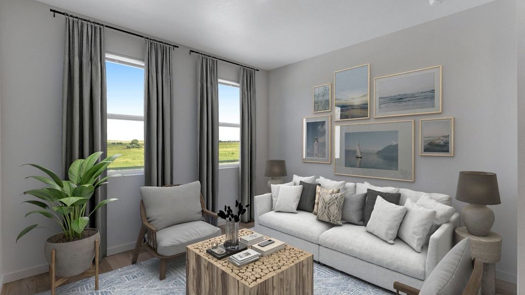 Furnished interior view inside a new home in Vista Meadows, Fort Lupton (Image 2).
