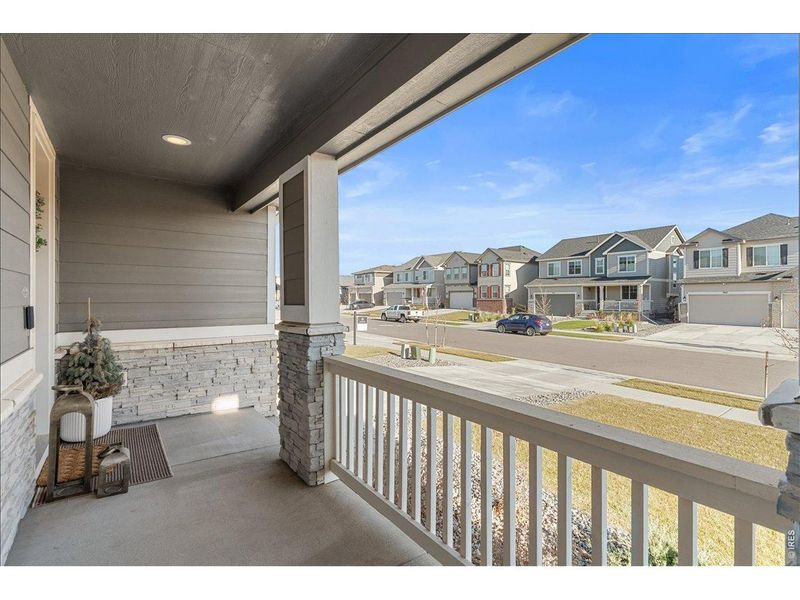 Exterior details and patio area of a home in Prairie Song, Windsor (Image 4).