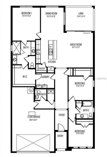 2D floor plan layout of this home in , Nokomis, FL (Image 5).