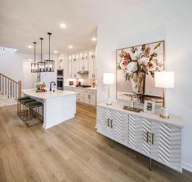 Furnished interior view inside a new home in Woodforest Townhomes, Montgomery (Image 26).
