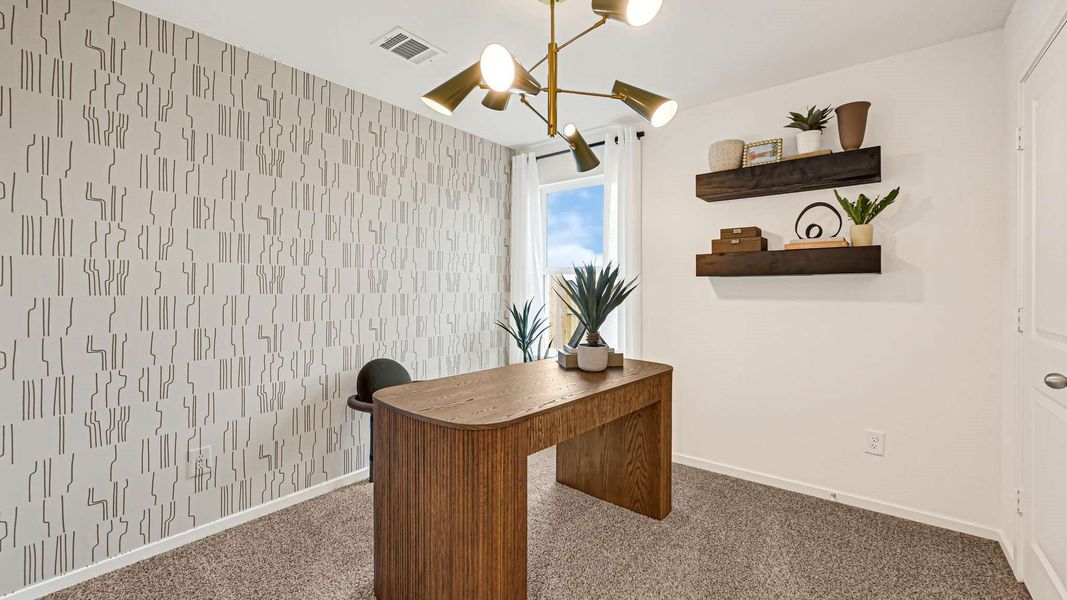 Furnished interior view inside a new home in Milo Farms, Needville (Image 18).