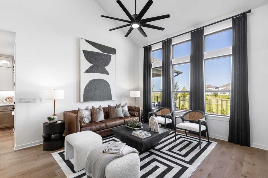 Representative Family Room - some options shown