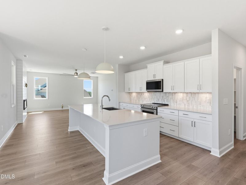 Furnished interior view inside a new home in The View, Durham (Image 9).