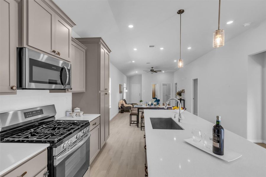 Furnished interior view inside a new home in , Magnolia (Image 34). Furnished interior view inside a new home in , Magnolia (Image 34).