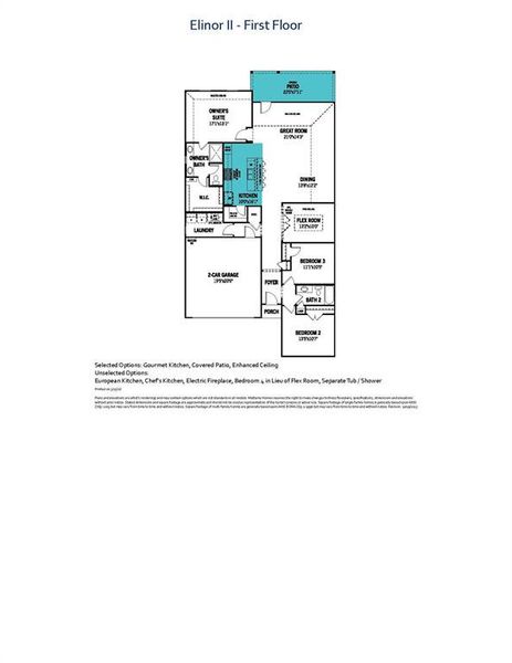 Elinor II Floor Plan Elinor II Floor Plan