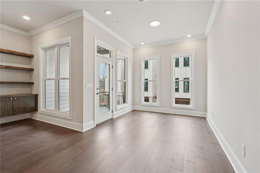 Spacious, unfurnished interior of a new home in Byers Park, Alpharetta (Image 41).