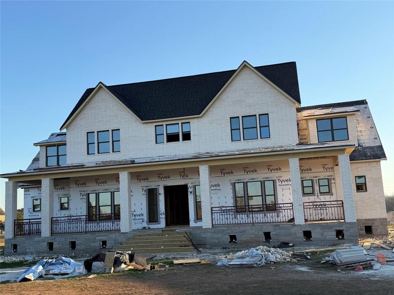 In-progress construction of a new home in , Richmond, TX (Image 3).
