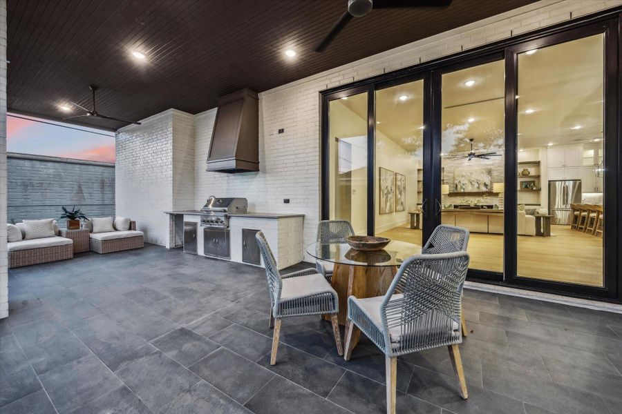 Exterior details and patio area of a home in , Houston (Image 4).