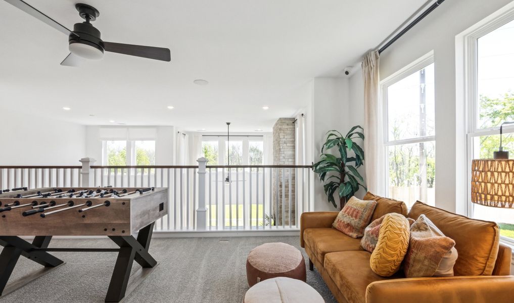 Loft with view of great room below Loft with view of great room below