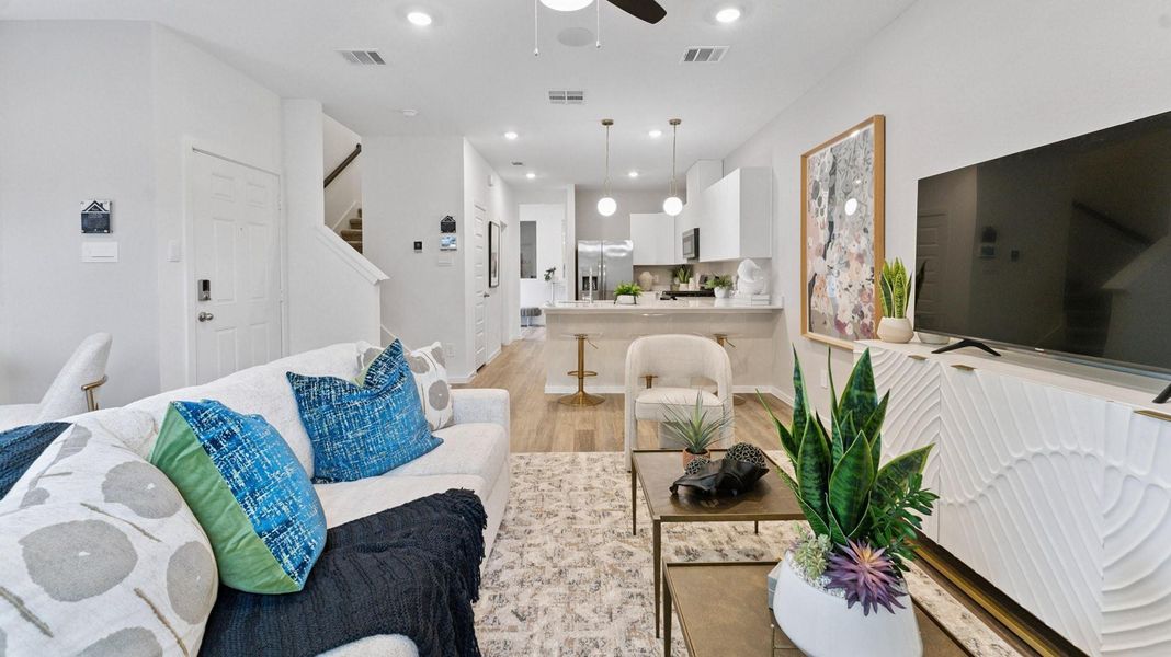 Furnished interior view inside a new home in Mansfield Estates, Houston (Image 23).
