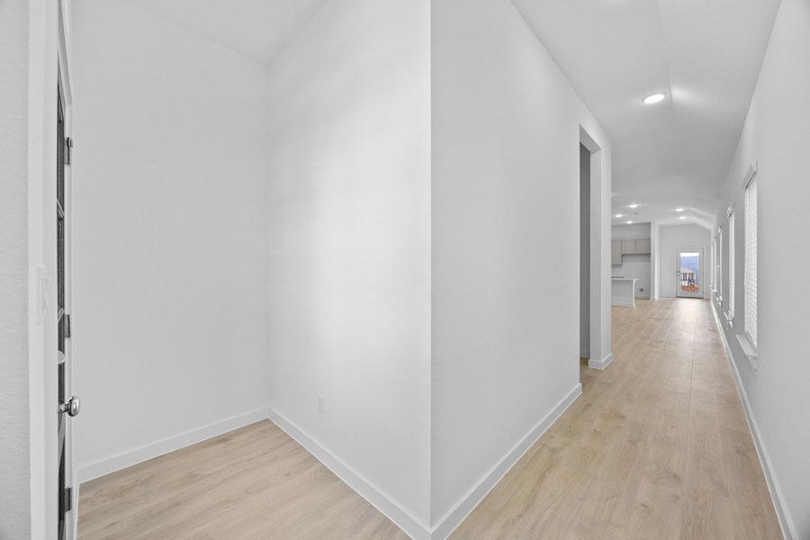Hallway in the Pecan II home plan by Trophy Signature Homes – REPRESENTATIVE PHOTO