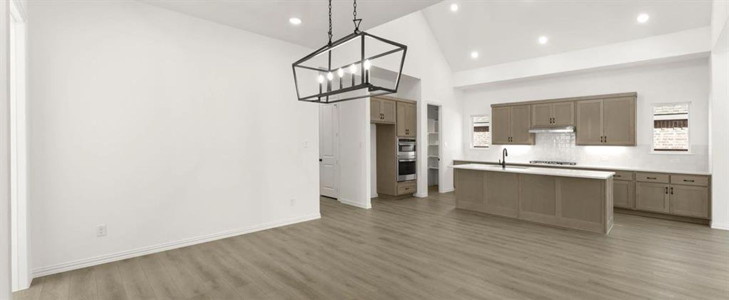 Open Kitchen-Dining Room featuring the Artisan Collection