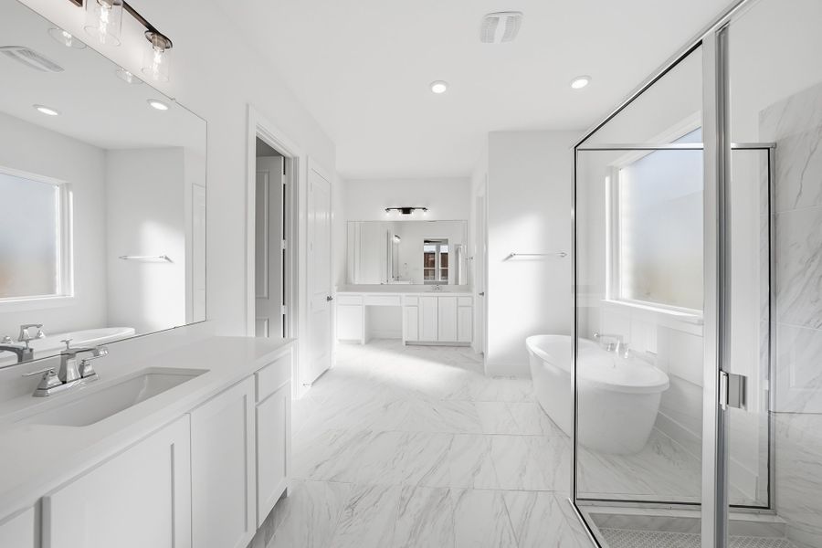 Furnished interior view inside a new home in Estates at Rockhill, Frisco (Image 11). Furnished interior view inside a new home in Estates at Rockhill, Frisco (Image 11).