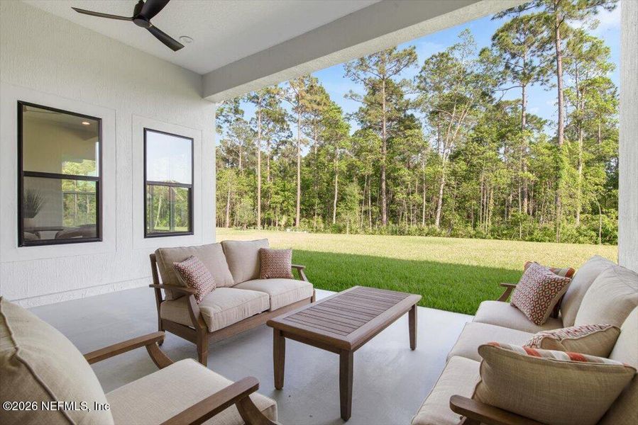 Exterior details and patio area of a home in Tamaya, Jacksonville (Image 34).
