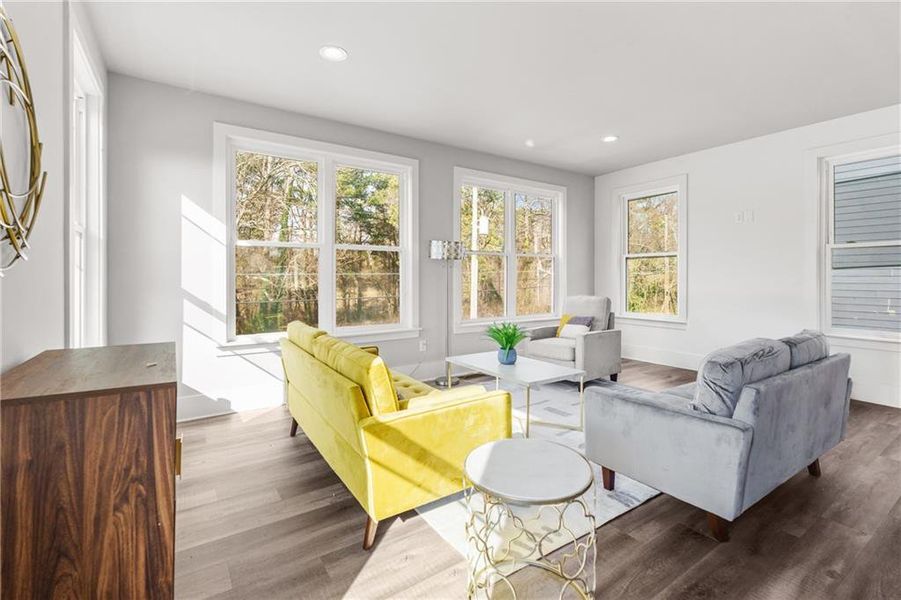 Furnished interior view inside a new home in , Atlanta (Image 38).
