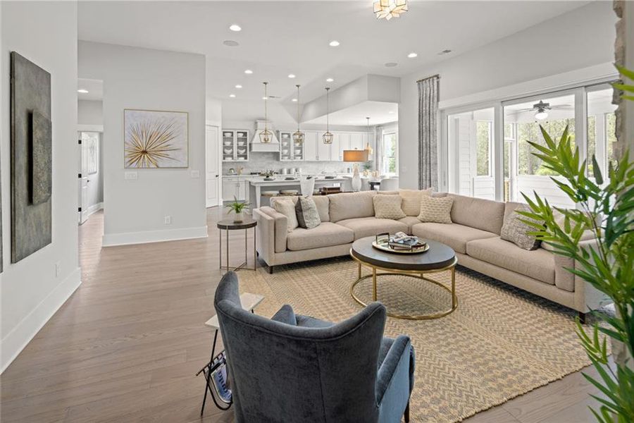 Furnished interior view inside a new home in Soleil Belmont Park, Canton (Image 12).