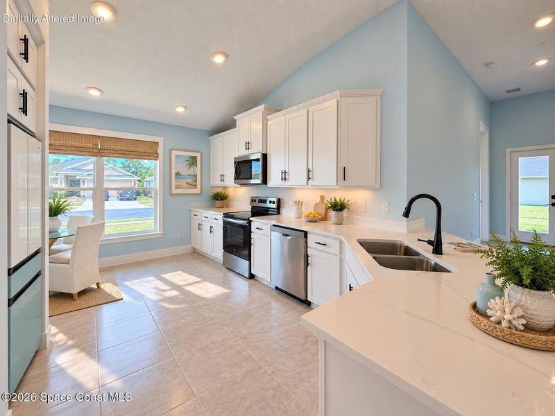 Furnished interior view inside a new home in St. John's Preserve, Palm Bay (Image 9). Furnished interior view inside a new home in St. John's Preserve, Palm Bay (Image 9).