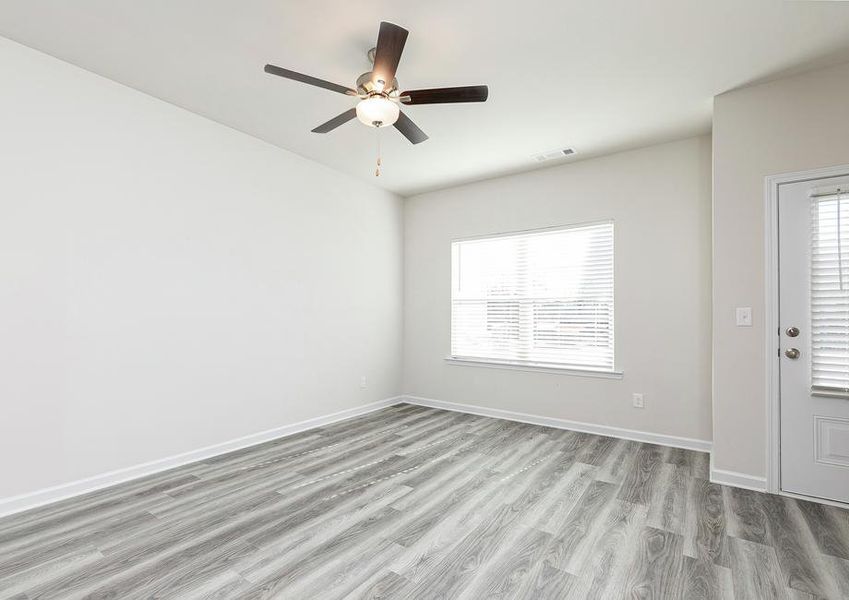 Set up your cozy couches and enjoy spending time with your loved ones in the family room