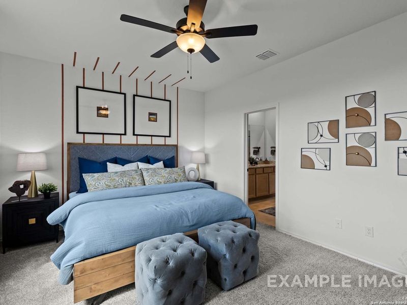 Furnished interior view inside a new home in Bricewood, San Antonio (Image 9).