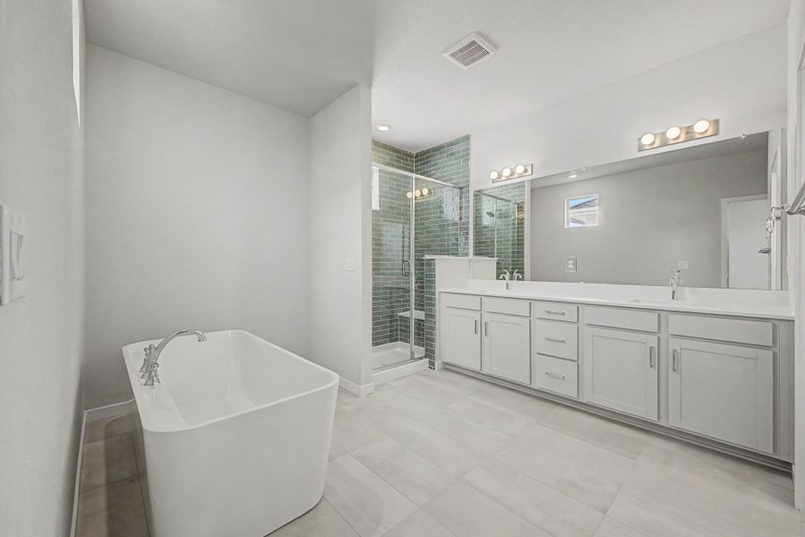 Furnished interior view inside a new home in Painted Prairie, Aurora (Image 12).