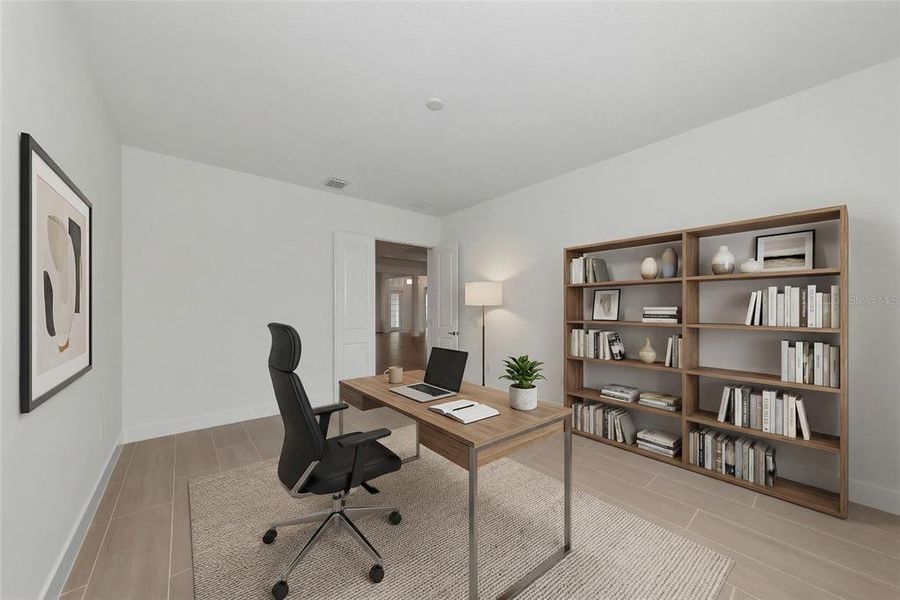 Furnished interior view inside a new home in , Sarasota (Image 17).