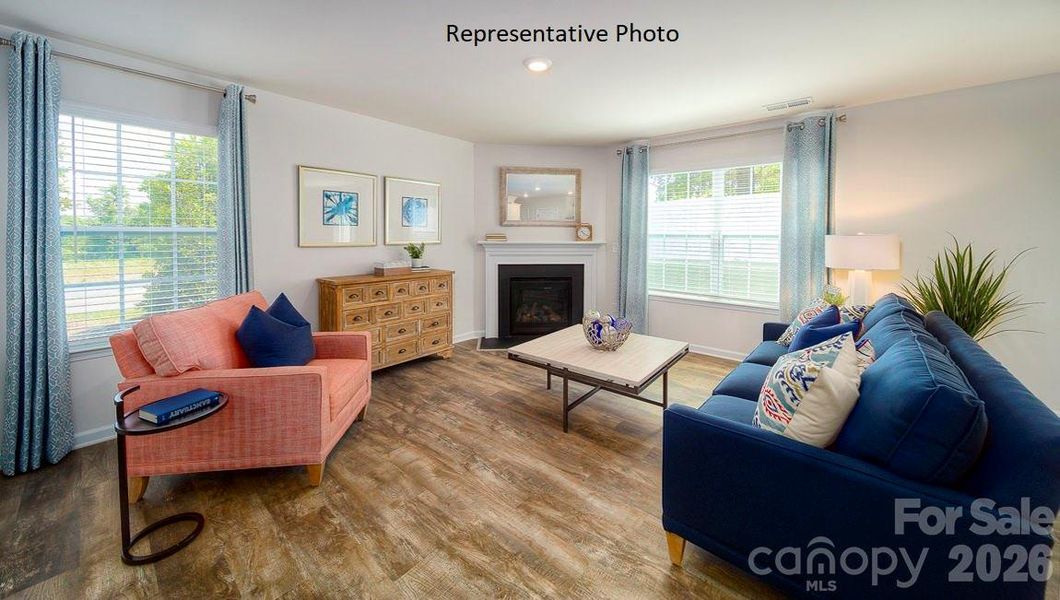 Furnished interior view inside a new home in The Hamptons at Hickory, Hickory (Image 9).