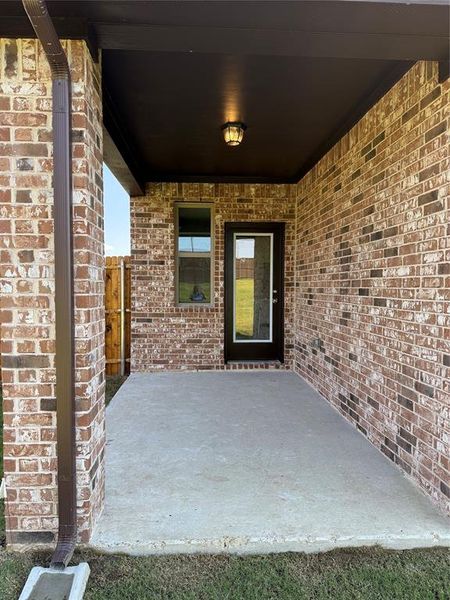 Exterior details and patio area of a home in Mercer Meadows, Royse City (Image 3). Exterior details and patio area of a home in Mercer Meadows, Royse City (Image 3).