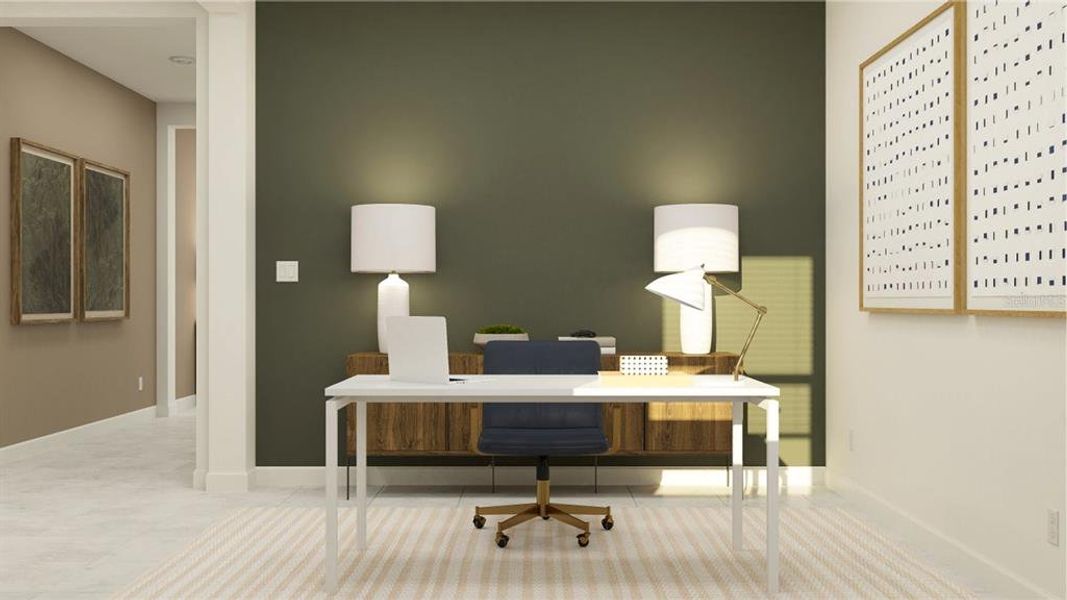 Furnished interior view inside a new home in Meadow Pointe, Groveland (Image 10).