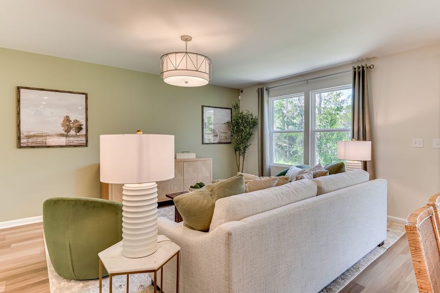 Representative furnished interior of a home built from the Frazier by Stanley Martin Homes in Essence at Bent Creek Village, Thomson (Image 18). Representative furnished interior of a home built from the Frazier by Stanley Martin Homes in Essence at Bent Creek Village, Thomson (Image 18).