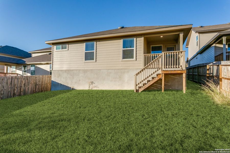 Exterior details and patio area of a home in The Canyons at Amhurst, San Antonio (Image 19). Exterior details and patio area of a home in The Canyons at Amhurst, San Antonio (Image 19).
