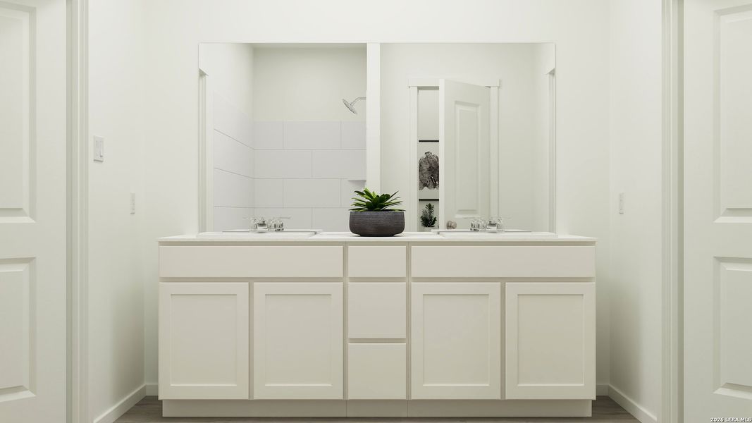 Furnished interior view inside a new home in , San Antonio (Image 15).