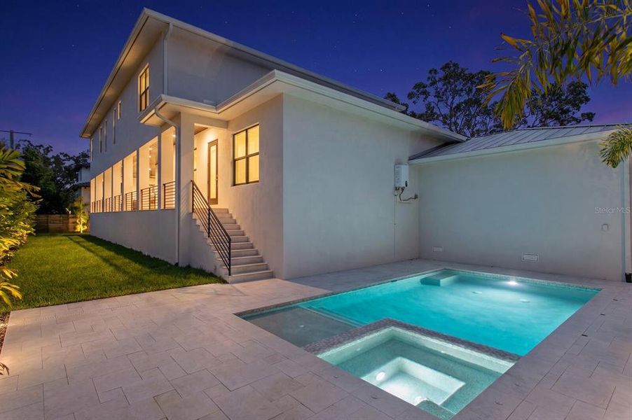 Exterior details and patio area of a home in , Tampa (Image 30).