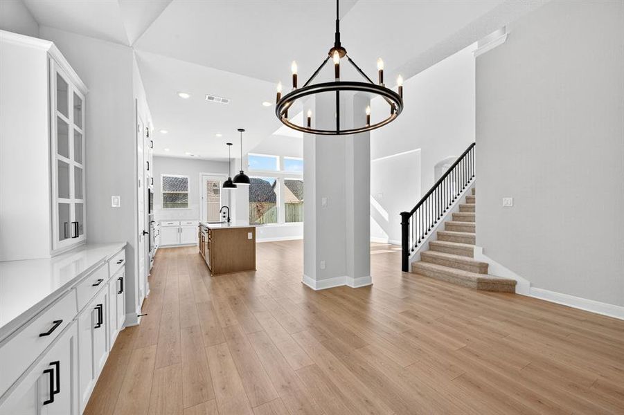 Furnished interior view inside a new home in Pecan Square - Gardens, Northlake (Image 13). Furnished interior view inside a new home in Pecan Square - Gardens, Northlake (Image 13).