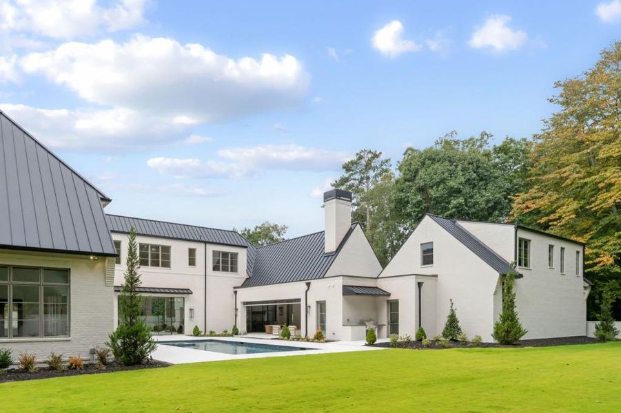 Front exterior of a new home in , Atlanta, GA, highlighting curb appeal (Image 33).
