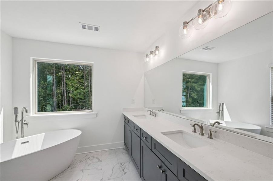 Furnished interior view inside a new home in , Atlanta (Image 7).