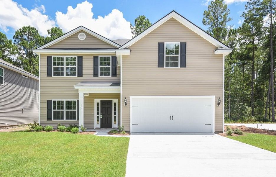 Front Elevation A of Nantucket plan built by Ernest Homes Front Elevation A of Nantucket plan built by Ernest Homes