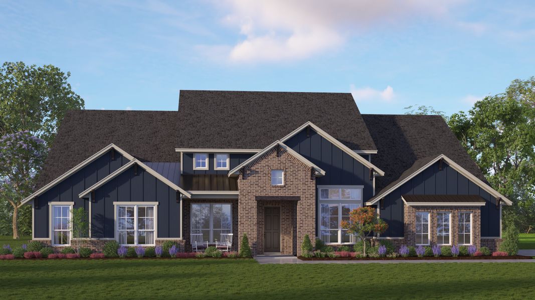 Representative exterior photo of a completed home built from the Concept 3634 by Landsea Homes in Paloma Ranch, New Fairview, TX (Image 10).