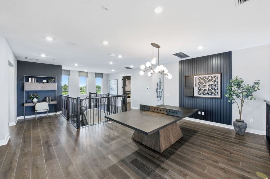 Representative furnished interior of a home built from the Livingston II by Pulte Homes in Marigold, Davie (Image 25).