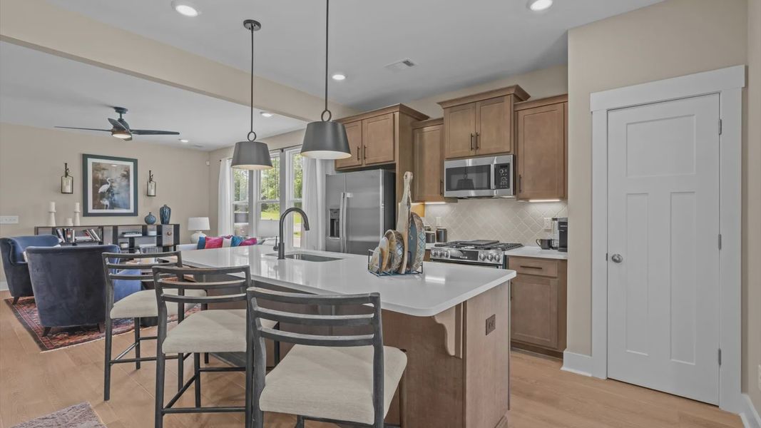 Furnished interior view inside a new home in Ransdell Pointe, Spartanburg (Image 7). Furnished interior view inside a new home in Ransdell Pointe, Spartanburg (Image 7).
