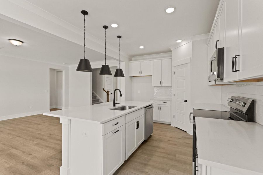 Furnished interior view inside a new home in Founders Club, Moore (Image 9).