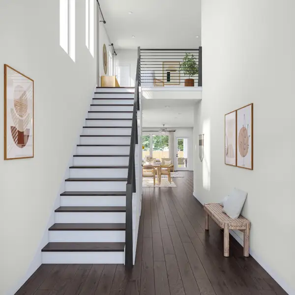Furnished interior view inside a new home in Heritage, Dripping Springs (Image 4).