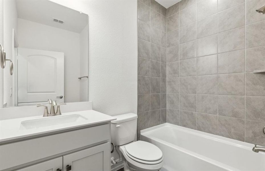 Upgraded secondary bathroom*real home pictured Upgraded secondary bathroom*real home pictured