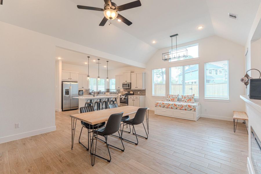 Furnished interior view inside a new home in The Woodlands Hills, Willis (Image 17).