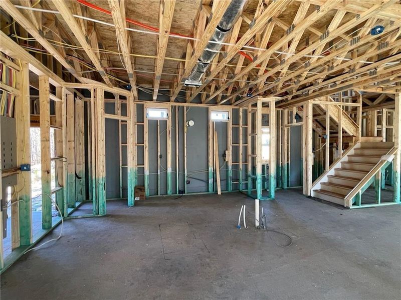 In-progress construction of a new home in Edenglen, Buford, GA (Image 36).