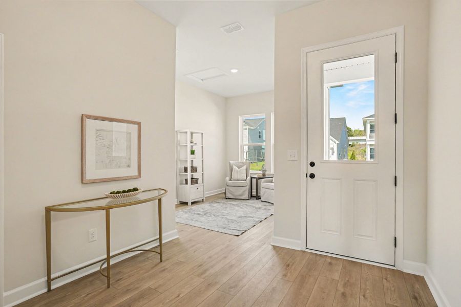 Representative furnished interior of a home built from the Sedona - Waterway by Ashton Woods in Blue Heron Retreat, Little River (Image 3).