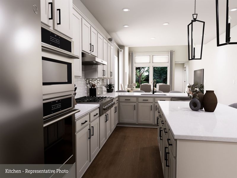 Furnished interior view inside a new home in The Highlands - Grove Collection, Porter (Image 6).