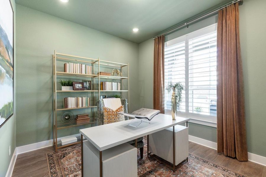 Furnished interior view inside a new home in Meridiana: 50ft. lots, Manvel (Image 15).