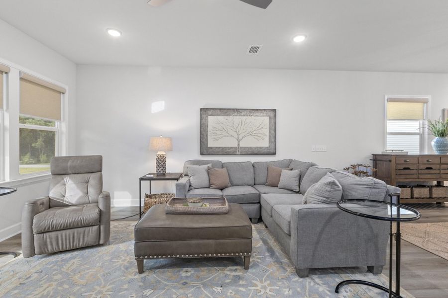 Furnished interior view inside a new home in Cedar Glen Preserve, Huger (Image 17).