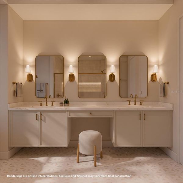 Furnished interior view inside a new home in , Tampa (Image 5). Furnished interior view inside a new home in , Tampa (Image 5).