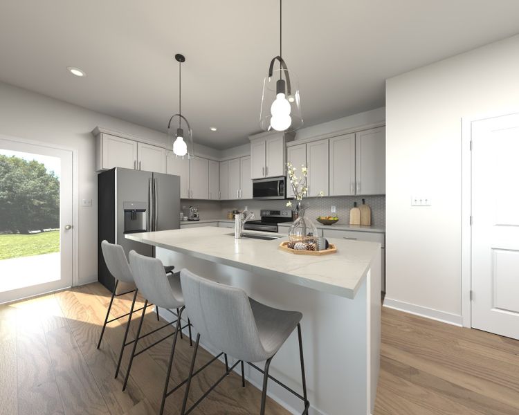 Skip takeout and prep dinner in the well-appointed kitchen.